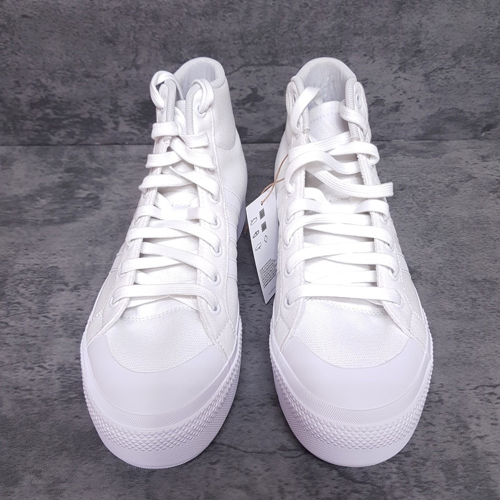 ADIDAS Bravada 2.0 Mid Platform Sneaker Skateboarding Shoes Womens 10 White - Picture 3 of 5